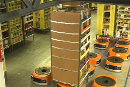 Amazon realiza una IA diseñada para controlar un millar de robots de almacén